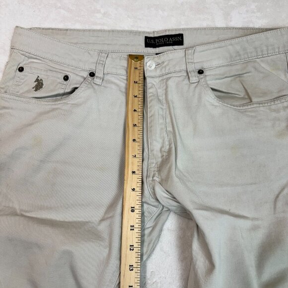 U.S. Polo Assn. Denim Co. Khaki Jeans Casual Men's Size 36/32 - Stylish Bottoms - Picture 9 of 11